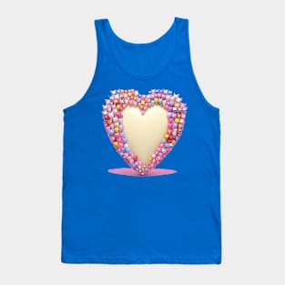 Valentines heart framed by lots of cute cats and kittens. Tank Top